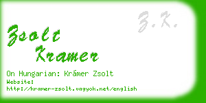 zsolt kramer business card