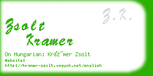 zsolt kramer business card